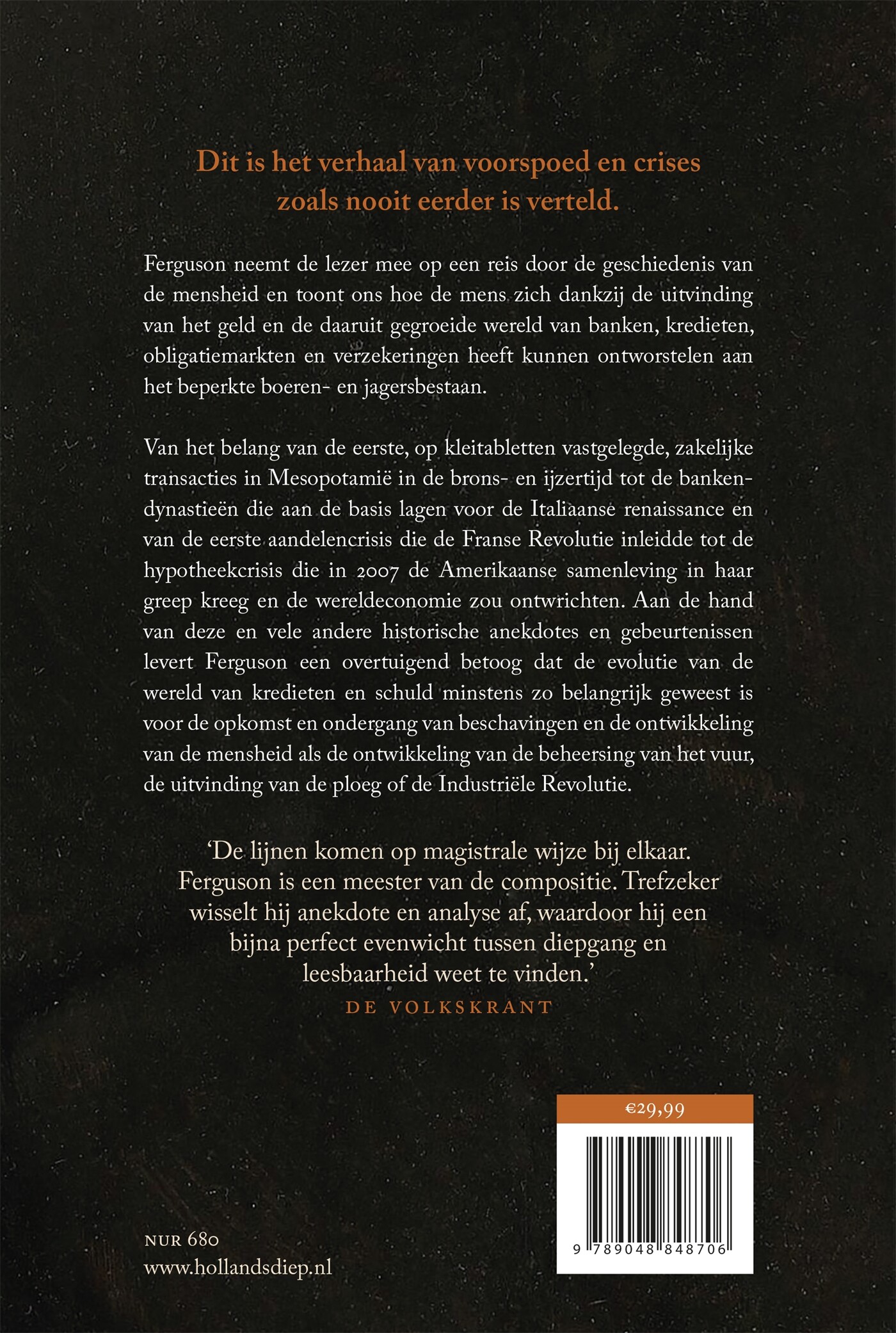 Het belang van geld achterkant