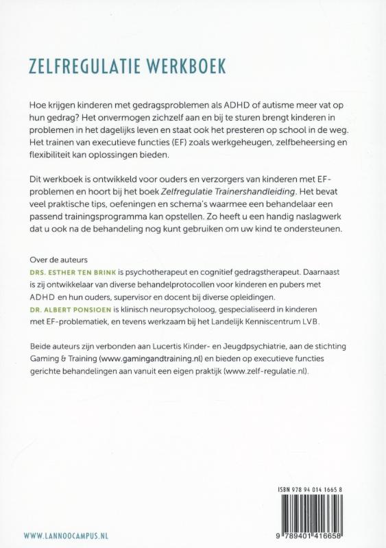 Zelfregulatie werkboek achterkant