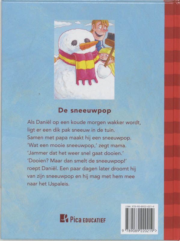 De sneeuwpop / De Gestreepte Boekjes achterkant