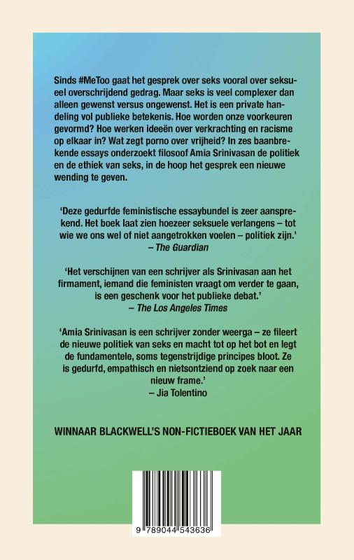 Het recht op seks Het recht op seks achterkant