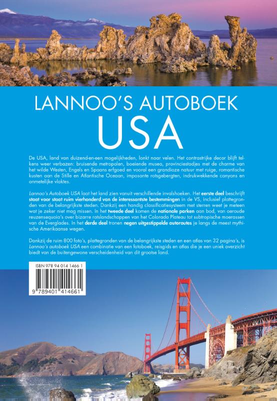 Lannoo's Autoboek - USA / Lannoo's autoboek achterkant