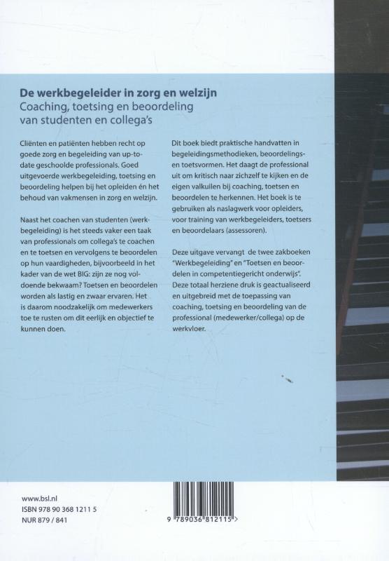 De werkbegeleider in zorg en welzijn De werkbegeleider in zorg en welzijn achterkant