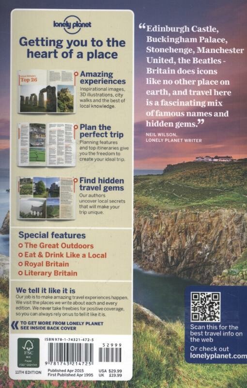 Lonely Planet Great Britain dr 11 achterkant