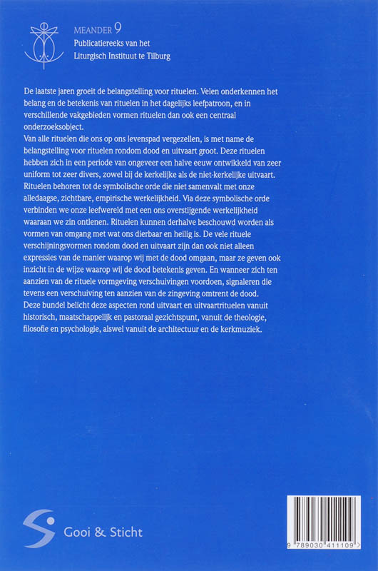 VAARWEL - uitvaartrituelen  Meander 9 Vaarwel achterkant