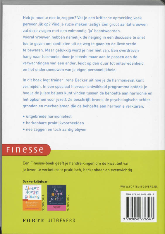 Finesse Liever assertiever / Finesse achterkant