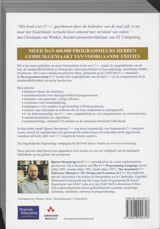 De programmeertaal C ++ achterkant