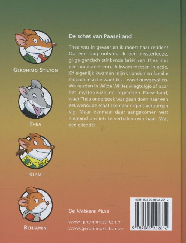 De schat van paaseiland achterkant