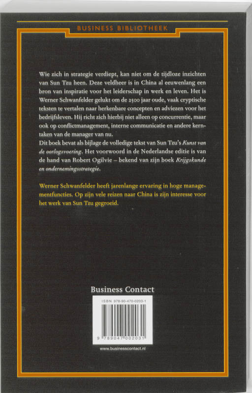 Sun Tzu voor managers achterkant