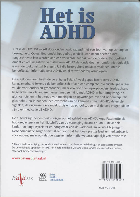 Het Is Adhd achterkant