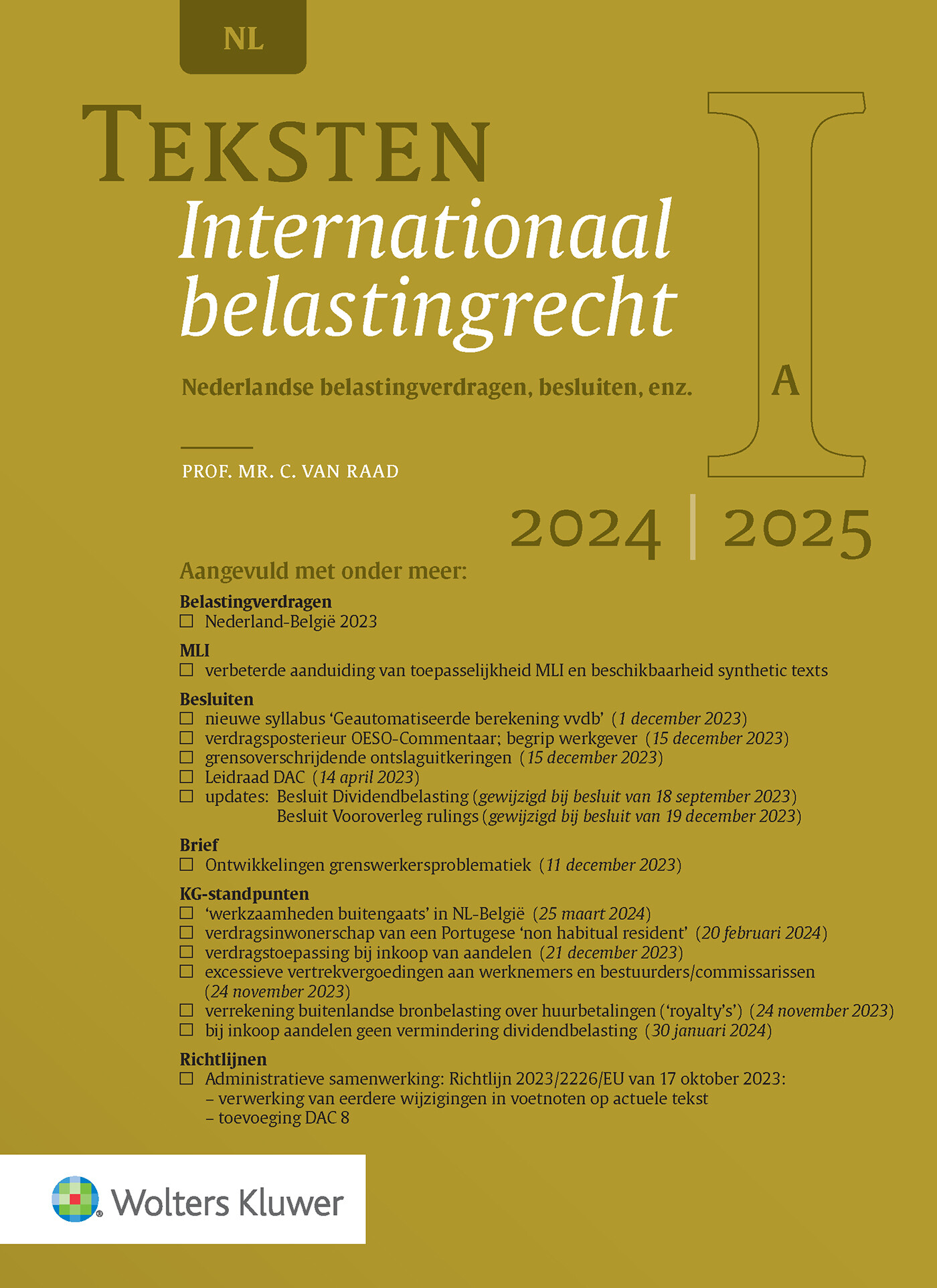 Teksten Internationaal belastingrecht / 2024/2025