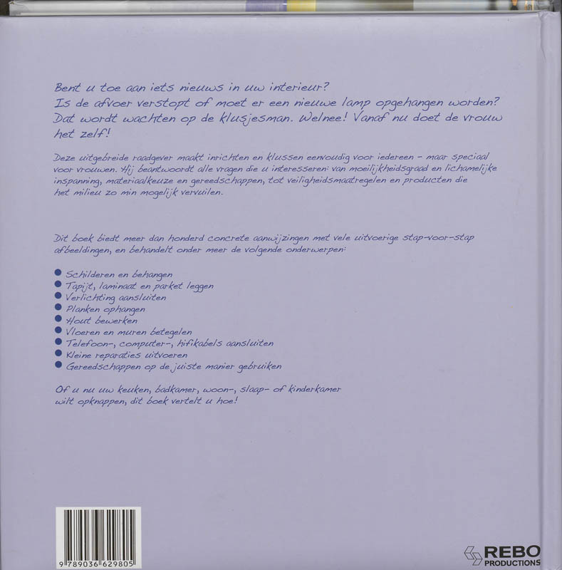 Doe-het-zelf -  Doe-het-zelf Klussen voor vrouwen Doe-het-zelf  -   Doe-het-zelf Klussen voor vrouwen achterkant