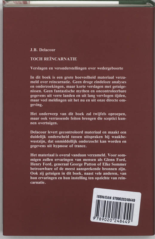 Toch reincarnatie / New age Toch reincarnatie / New age achterkant
