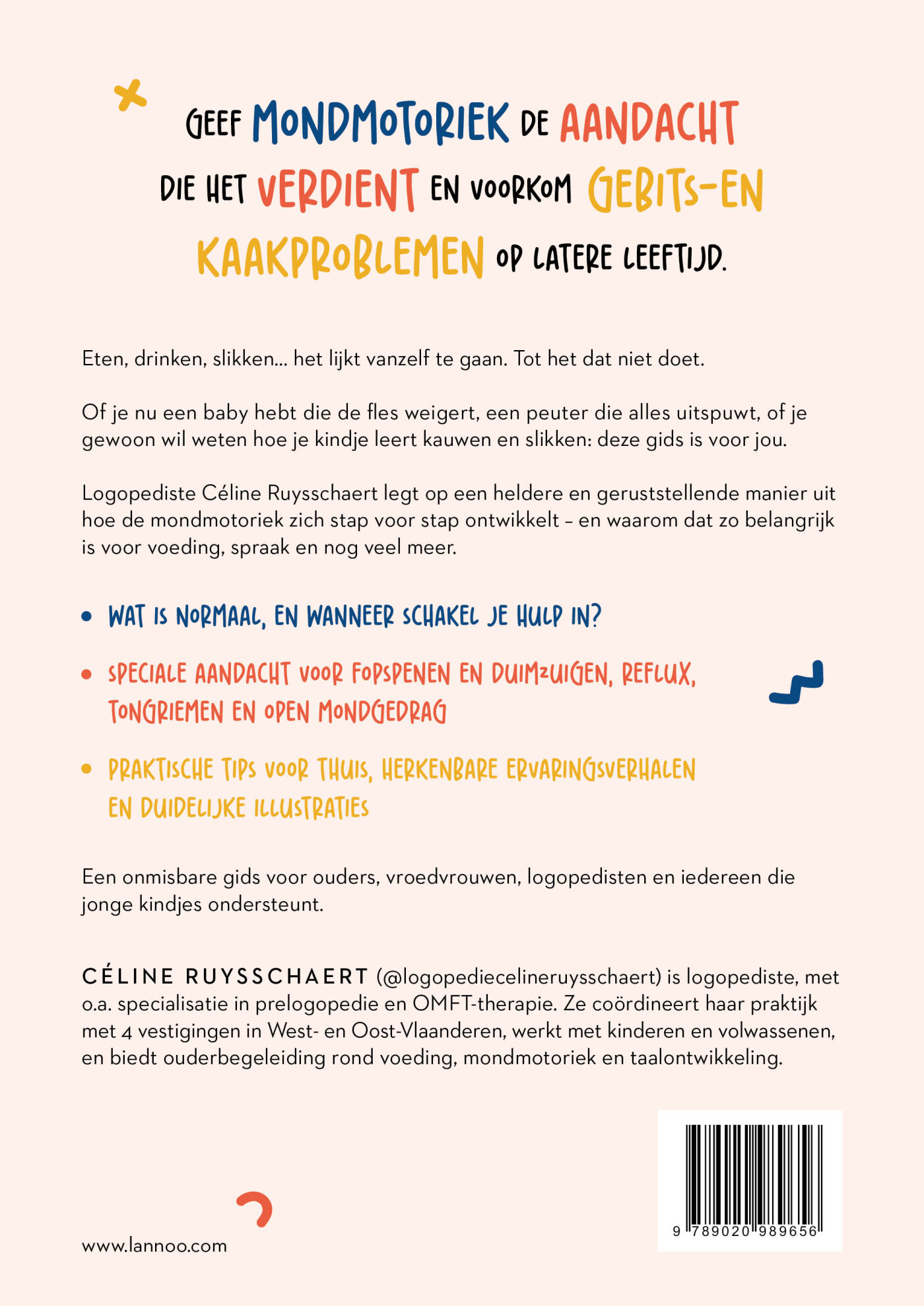 De essentiële gids over mondmotoriek en voeding bij baby's en peuters / Mama Baas achterkant
