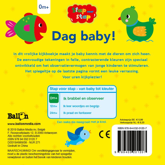 Stap voor stap 0 -   Dag baby! achterkant