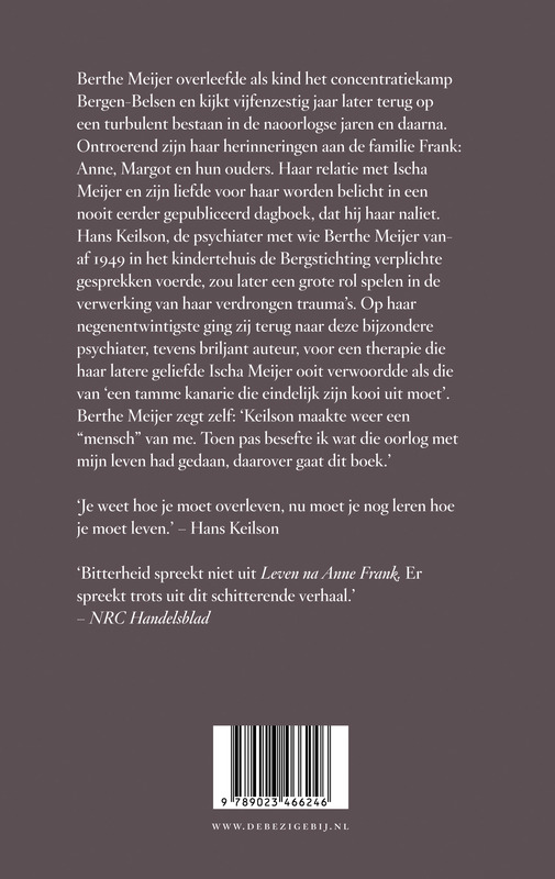 Leven na Anne Frank achterkant