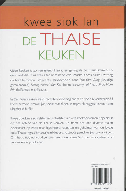 De Thaise keuken achterkant