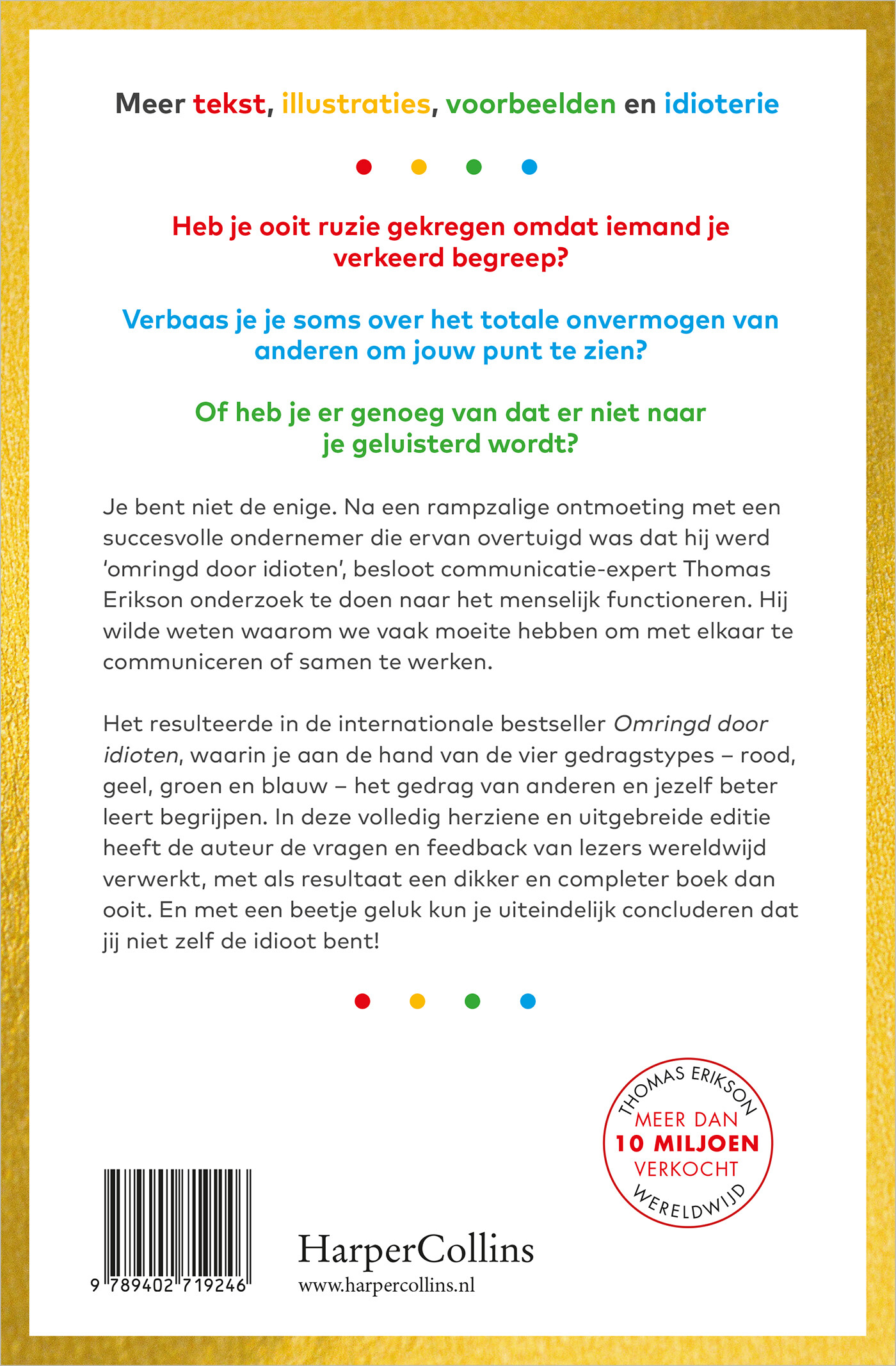 Omringd door idioten achterkant