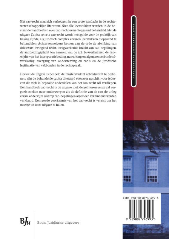 Capita selecta cao-recht / Boom Juridische studieboeken achterkant
