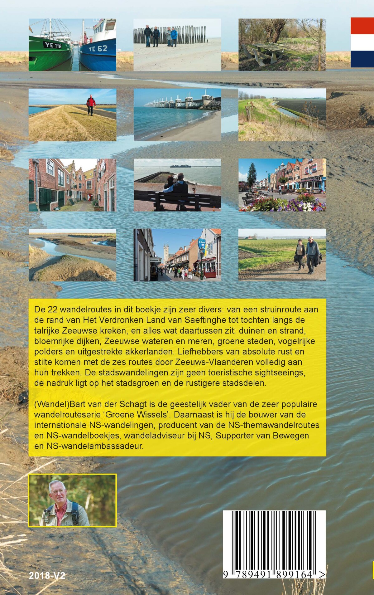 Provinciewandelgids Zeeland / WandelBart wandelgids / 2 achterkant