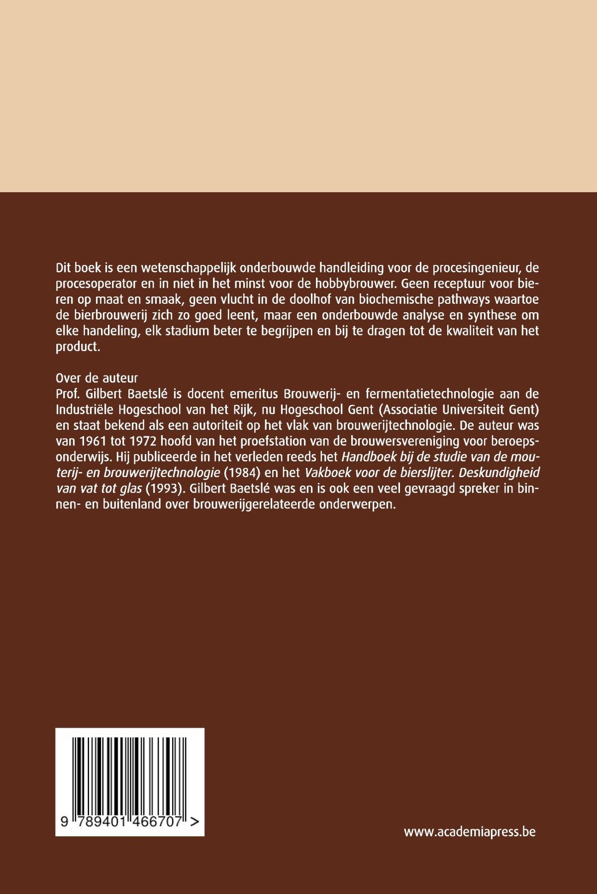 De praktijkbrouwer achterkant