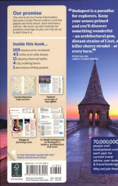 Lonely Planet city guides Budapest / Lonely Planet City Guide achterkant