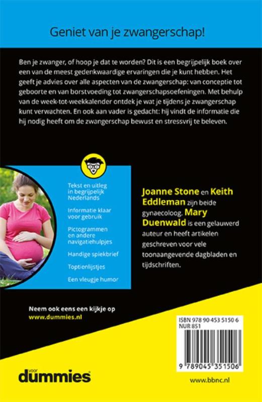 Zwangerschap voor dummies / Voor Dummies Zwangerschap voor dummies / Voor Dummies achterkant