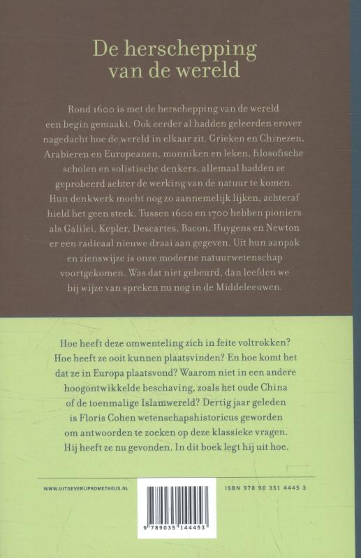 De herschepping van de wereld achterkant