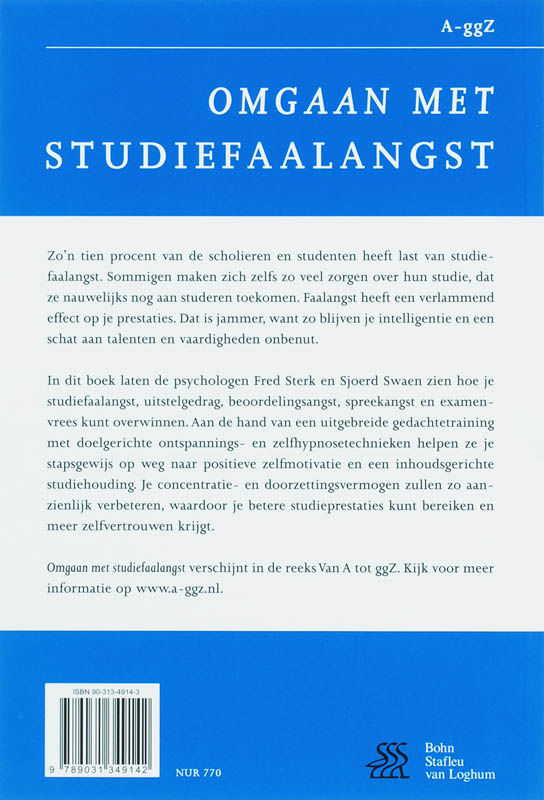 Omgaan met studiefaalangst / Van A tot ggZ achterkant