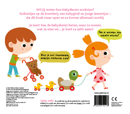 Zo voelt een babydier / Zo voelt achterkant