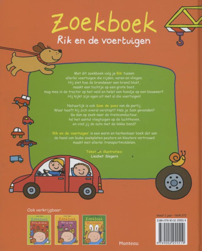 Zoekboek Rik en de voertuigen / Rik achterkant