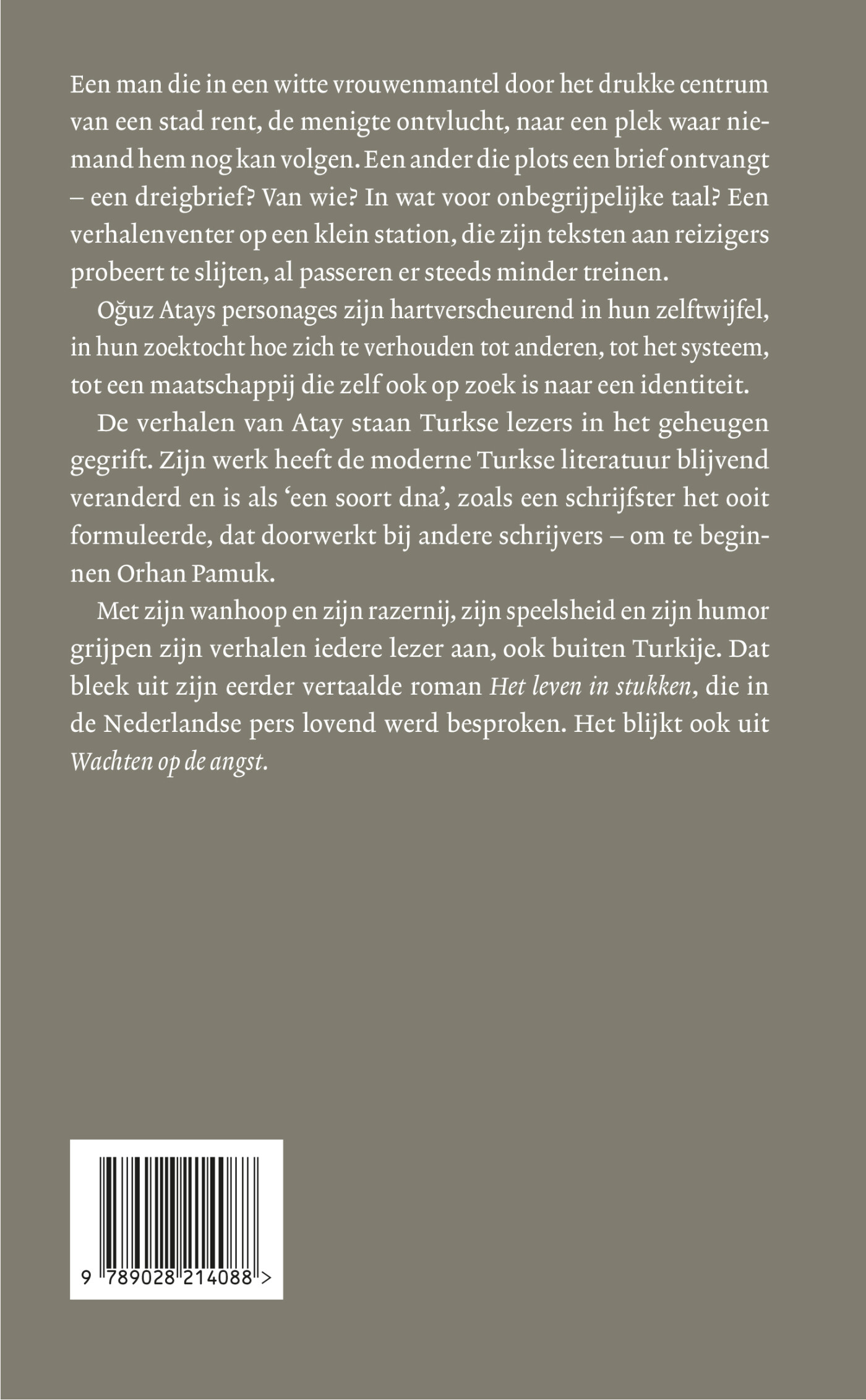 Wachten op de angst achterkant