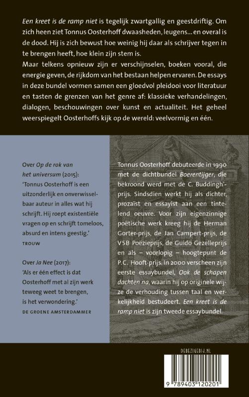 Een kreet is de ramp niet Een kreet is de ramp niet achterkant