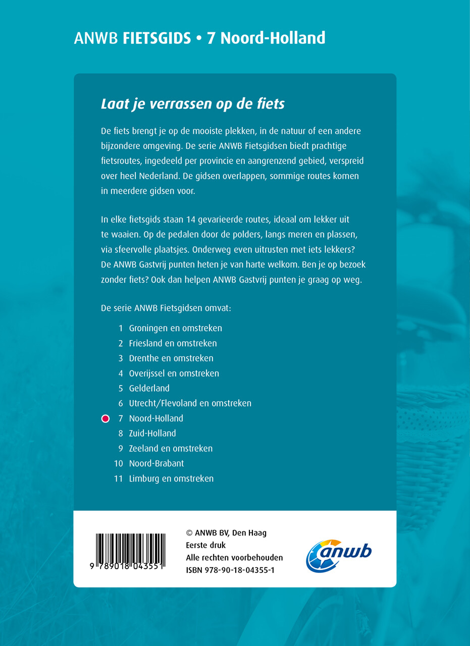 Noord-Holland / ANWB fietsgids / 7 achterkant