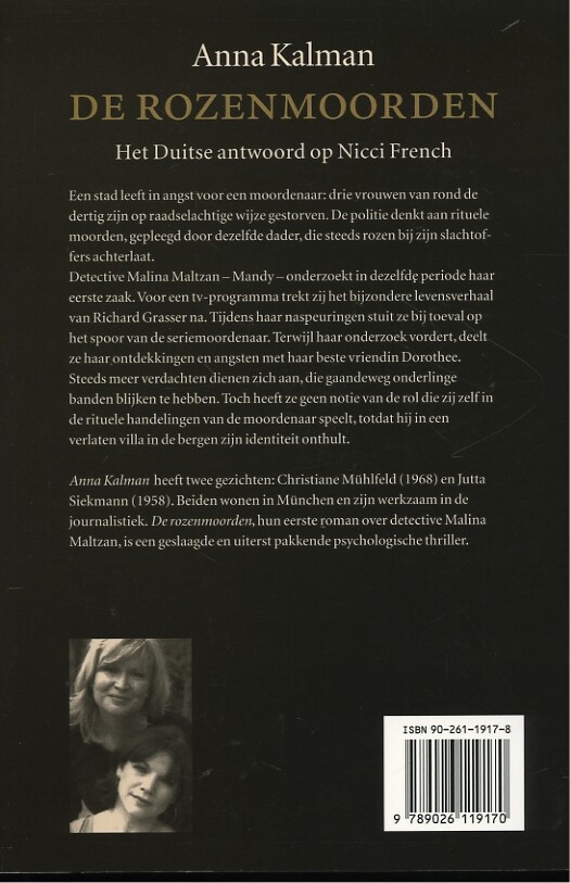 De rozenmoorden achterkant