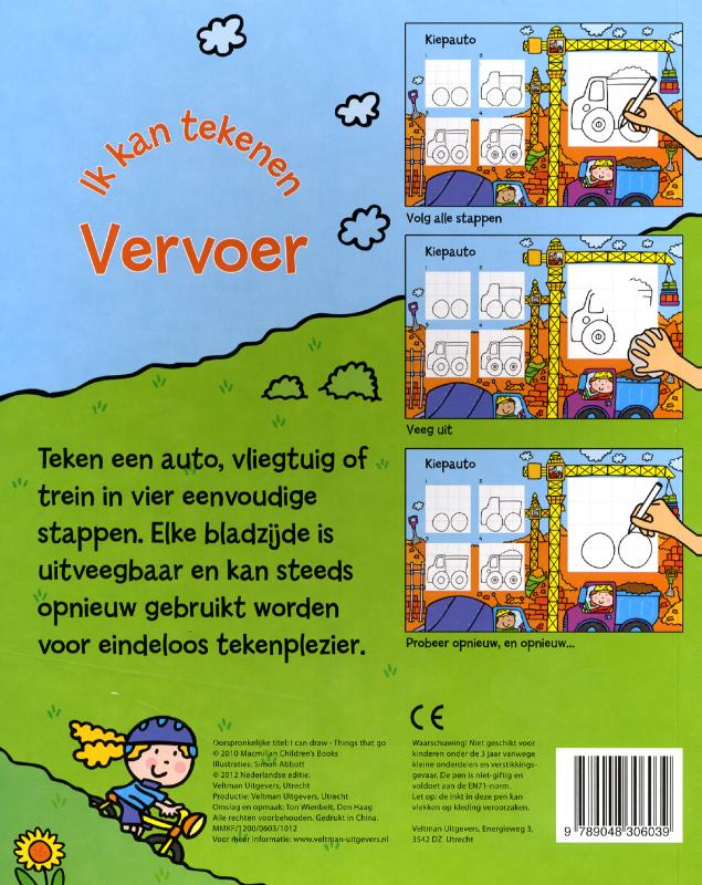 Ik kan tekenen - Vervoer achterkant