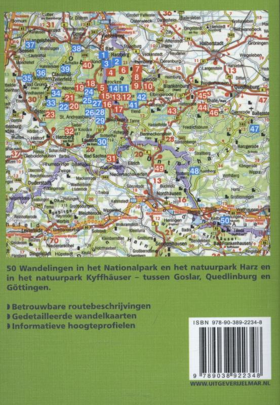 Harz / Rother Wandelgidsen achterkant