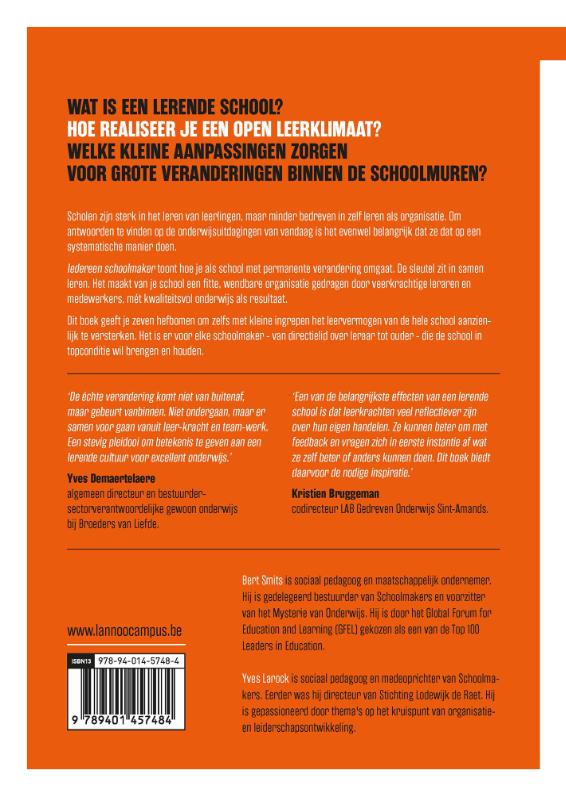 Iedereen schoolmaker achterkant