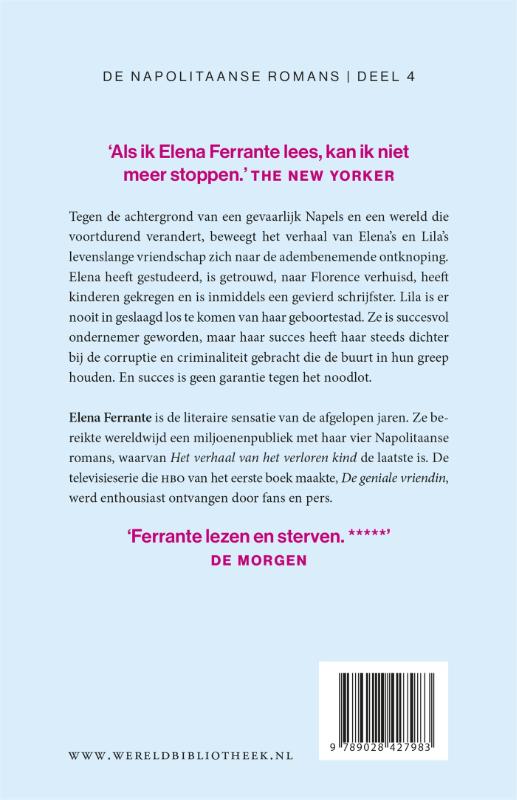 Het verhaal van het verloren kind / De geniale vriendin / 4 Het verhaal van het verloren kind / De geniale vriendin / 4 achterkant