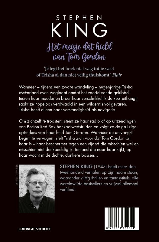 Het meisje dat hield van Tom Gordon achterkant