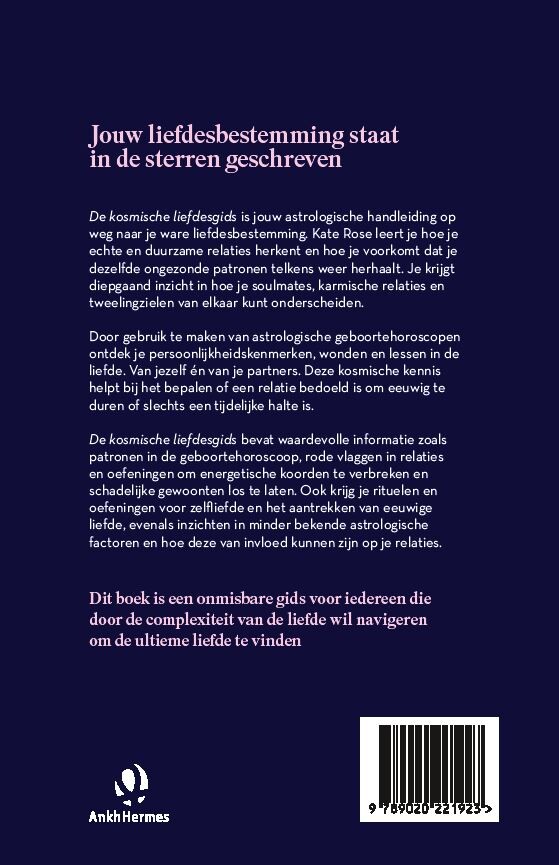 De kosmische liefdesgids achterkant