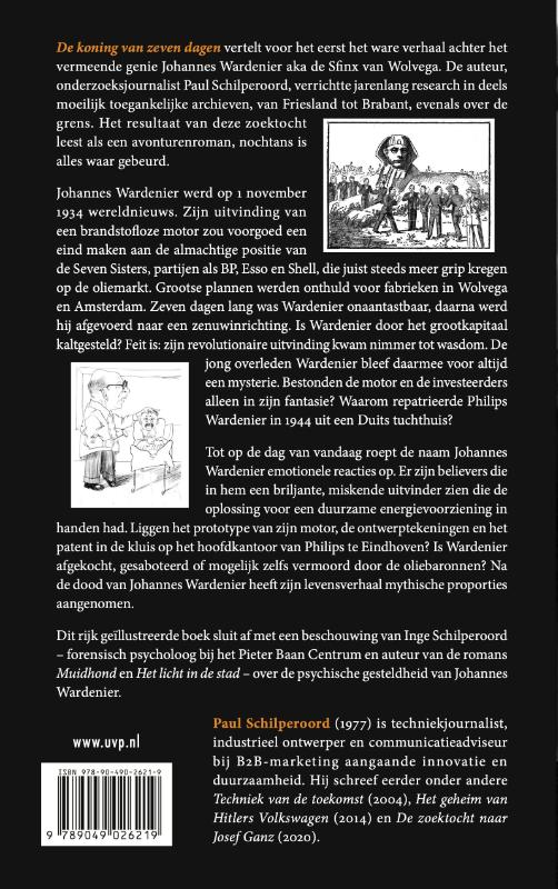 De koning van zeven dagen achterkant