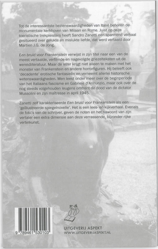 Een bruid voor Frankenstein achterkant
