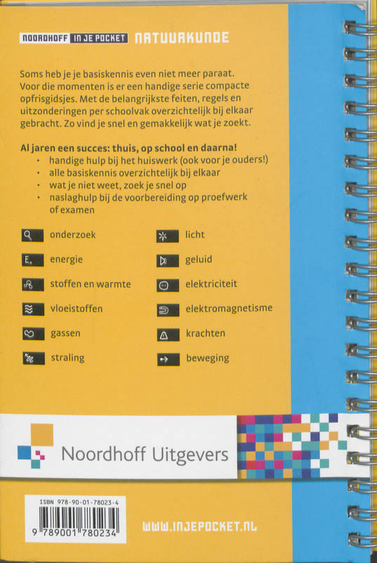 Noordhoff in je pocket natuurkunde Noordhoff in je pocket natuurkunde achterkant