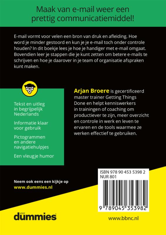 De kleine E-mailtips voor dummies achterkant