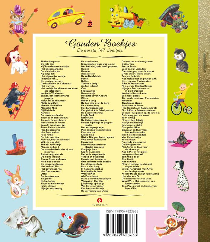 Tom Poes en het cadeautje voor heer Ollie / Gouden Boekjes achterkant