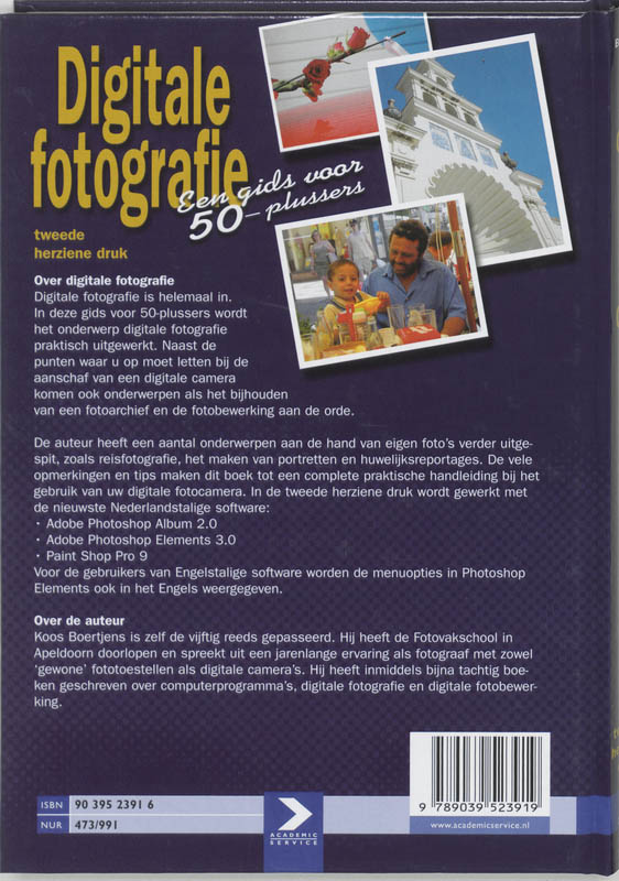 Digitale fotografie / Een gids voor 50-plussers achterkant