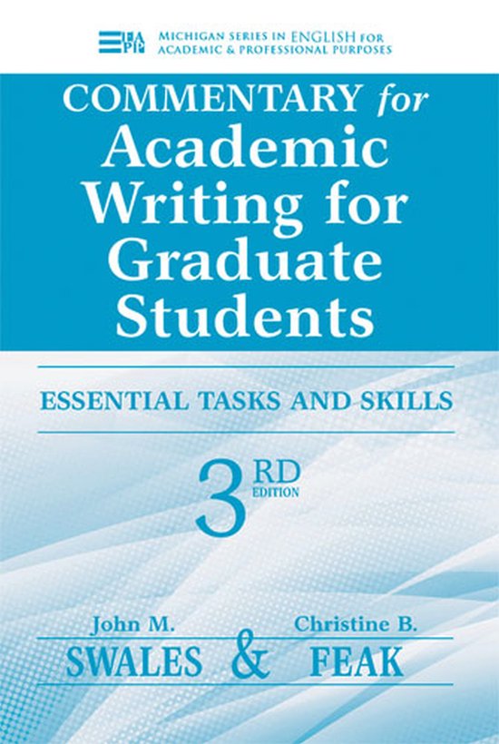 boekenbalie_9780472035069_cover Commentary For Academic Writing For Grad