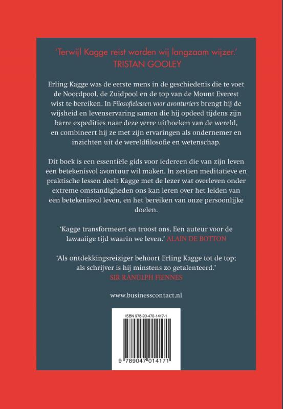 Filosofielessen voor avonturiers achterkant