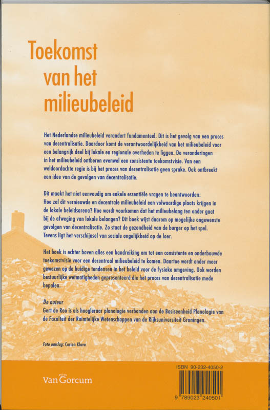De toekomst van het milieubeleid achterkant
