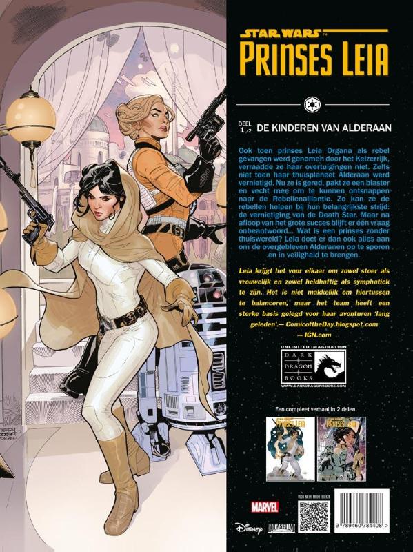 Prinses Leia / De kinderen van Alderaan / Star Wars achterkant